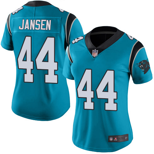 Carolina Panthers Limited Blue Women J.J. Jansen Jersey NFL Football 44 Rush Vapor Untouchable